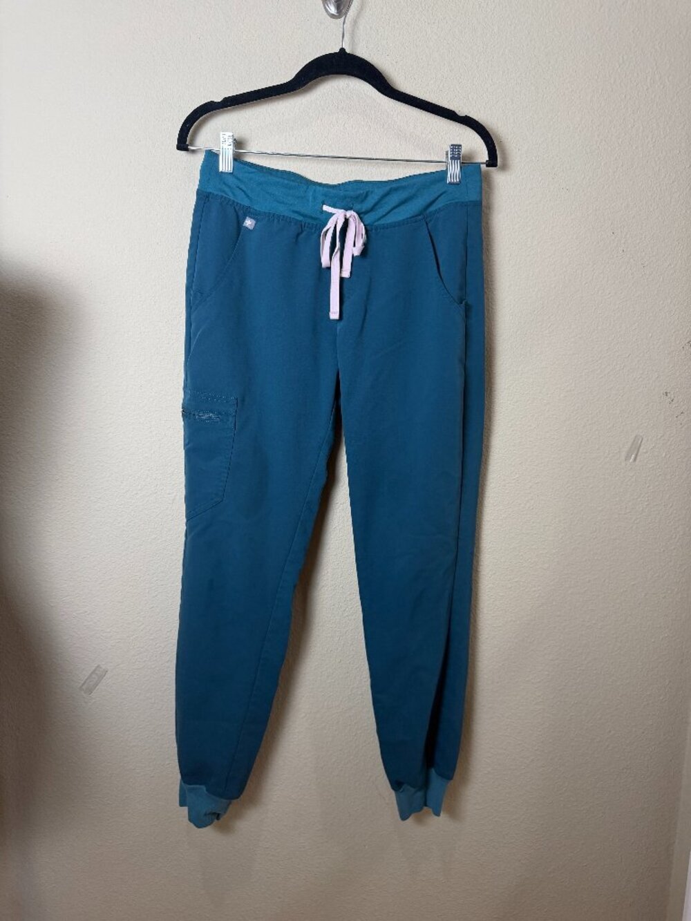 FIGS Zamora Jogger Scrub Scrubs Pants Teal Size Small